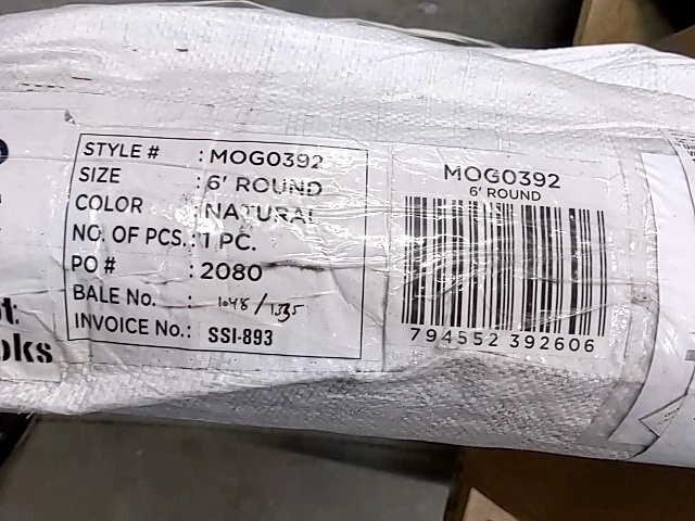 Anji Mountain 6 ft. Round Kerala Denim & Jute Rug - Image 2 of 2