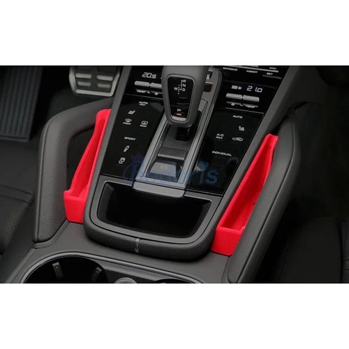 Soporte reposabrazos guante caja de almacenamiento organizador de coche rojo para Porsche Cayenne 2018-2023 - Imagen 5 de 7