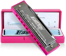 EASTTOP Blues Harmonica 10Holes C Key Beginner Harmonica for Kids Adults Gift US