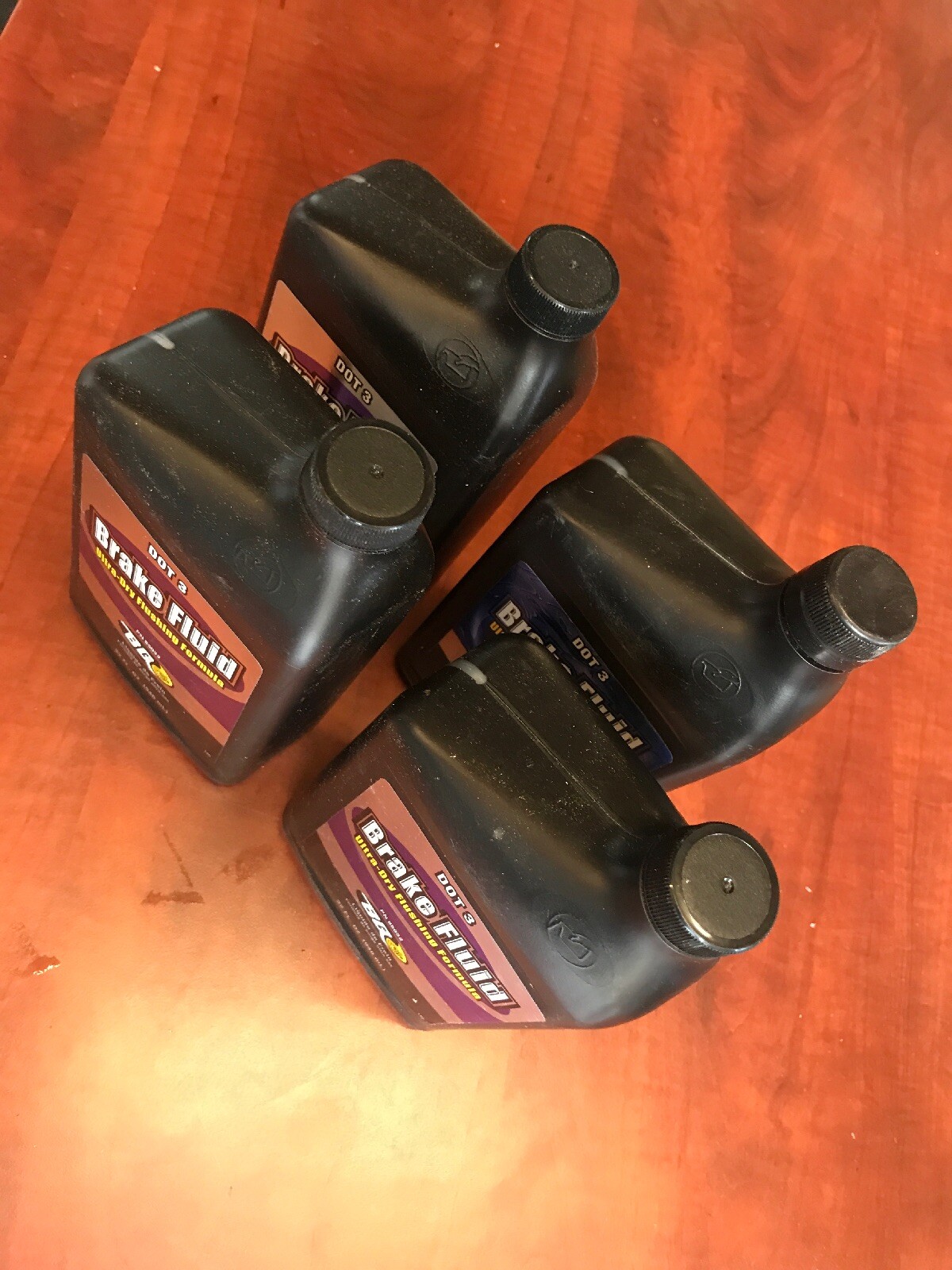 New 4x Genuine BG Dot 3 Brake Fluid Ultra Dry Flushing Formula PN