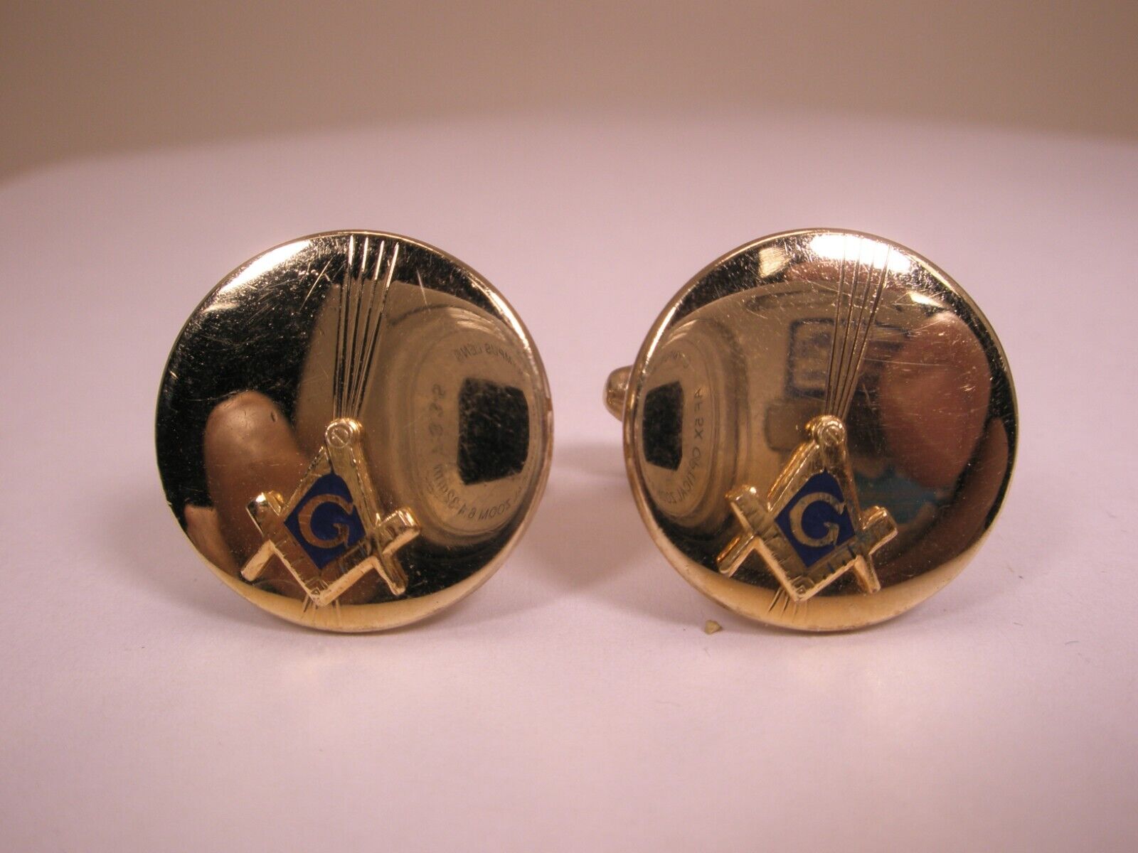 Masonic 12K Gold Filled Vintage ANSON Cuff Links … - image 1