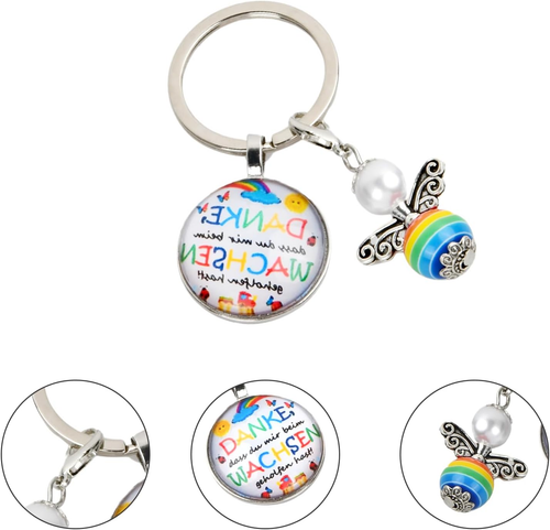 Schutzengel Schlüsselanhänger mit Anhänger Abschiedsgeschenk Erzieherin Geschenk - Bild 3 von 7