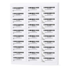 750-120000 2.625" x 1" Blank Laser / Ink Jet Mailing Adhesive Address Labels US