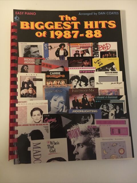The Biggest Hits Of 1987-88 Sheet Music Song Book Clean Vintage The Biggest Hits Of 1987-88 Sheet Music Song Book Clean Vintage