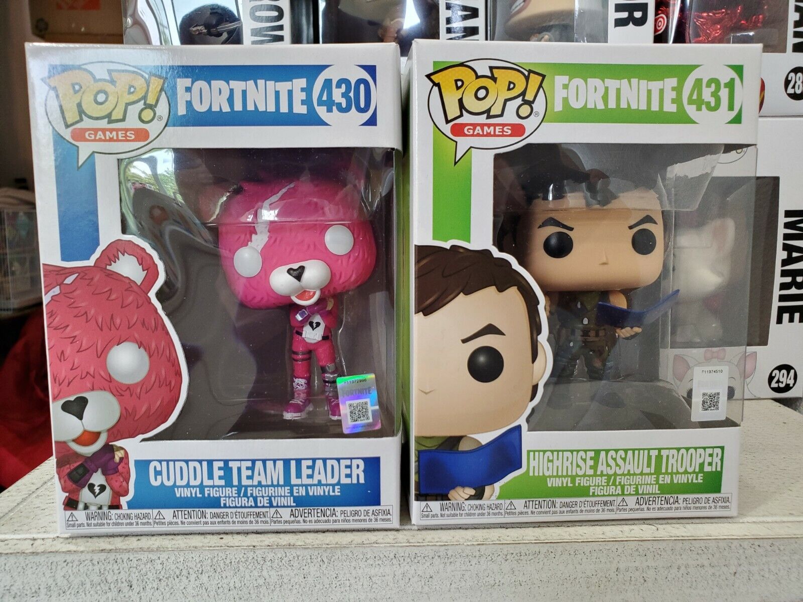 FUNKO POP fortnite 430# Cuddle Team Leader 4in Action Figure Model