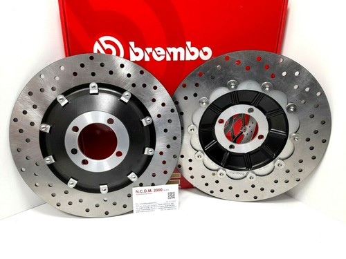 BMW 1000 R 100 RT 1985 1986 1987 COPPIA DISCHI FRENO ANTERIORE BREMBO FLOTTANTI - Afbeelding 1 van 1