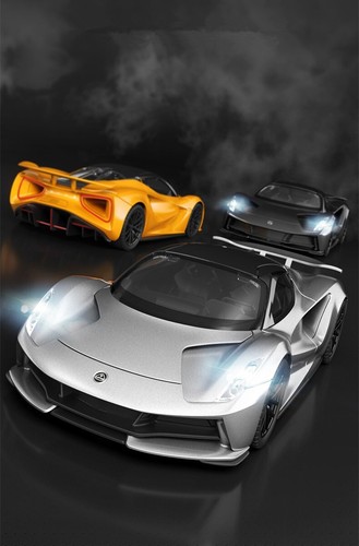1:32 Lotus EVIJA Alloy Sports Car Model Diecast Metal Pure Electric Toy Gift Kid - Picture 17 of 23