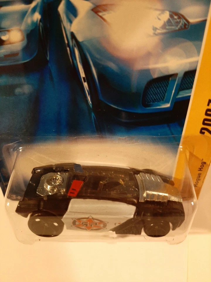 Hot Wheels 2007 New Models #8 Rogue Hog Black & White with B/FTE WHEELS M.O.C. - Image 3 of 4