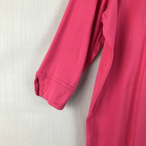 Chaps rosa 3/4 Arm Baumwolle Damen Größe 2X Shirt Oberteil Knöpfe - Bild 3 von 7