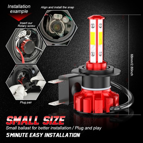 For Benz GL450 2007-2012 6pcs LED Headlight Hi/Lo Beam Fog Light Bulbs Kit - Picture 6 of 22