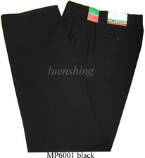 New Men's Dress Pants Slacks Formal Work Uniform Prom Wedding Pleated Black