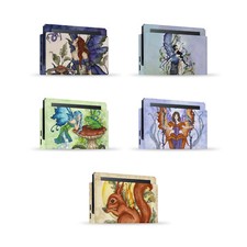 OFFICIAL AMY BROWN FAIRY ART VINYL SKIN DECAL FOR NINTENDO SWITCH CONSOLE  DOCK