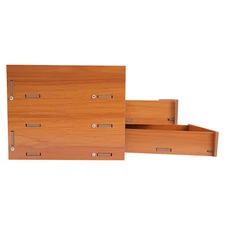 Wooden Desk Organizer with Drawers Office Supplies Computer Desktop Tabletop