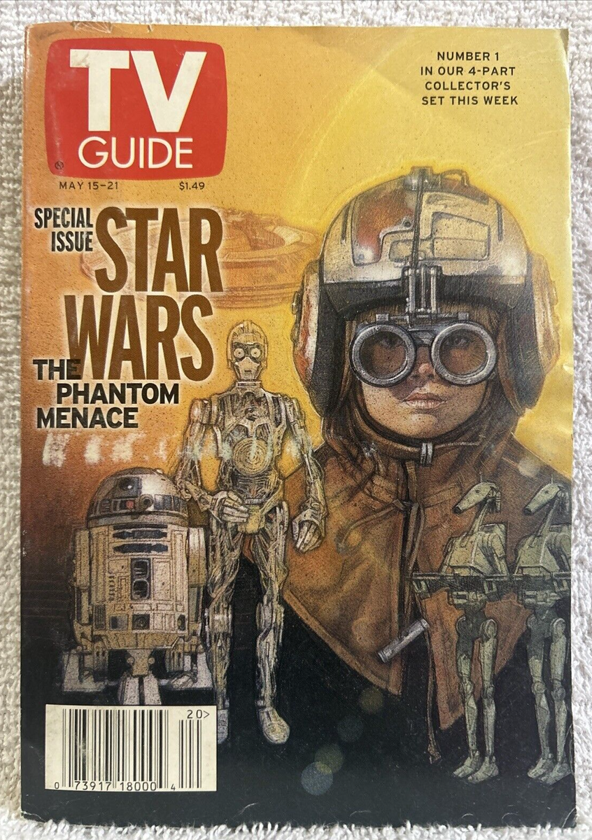 STAR WARS Phantom Menace TVガイドカバー 200個限定 Star Wars TV GUIDES The Phantom Menace Complete Set Plus 2