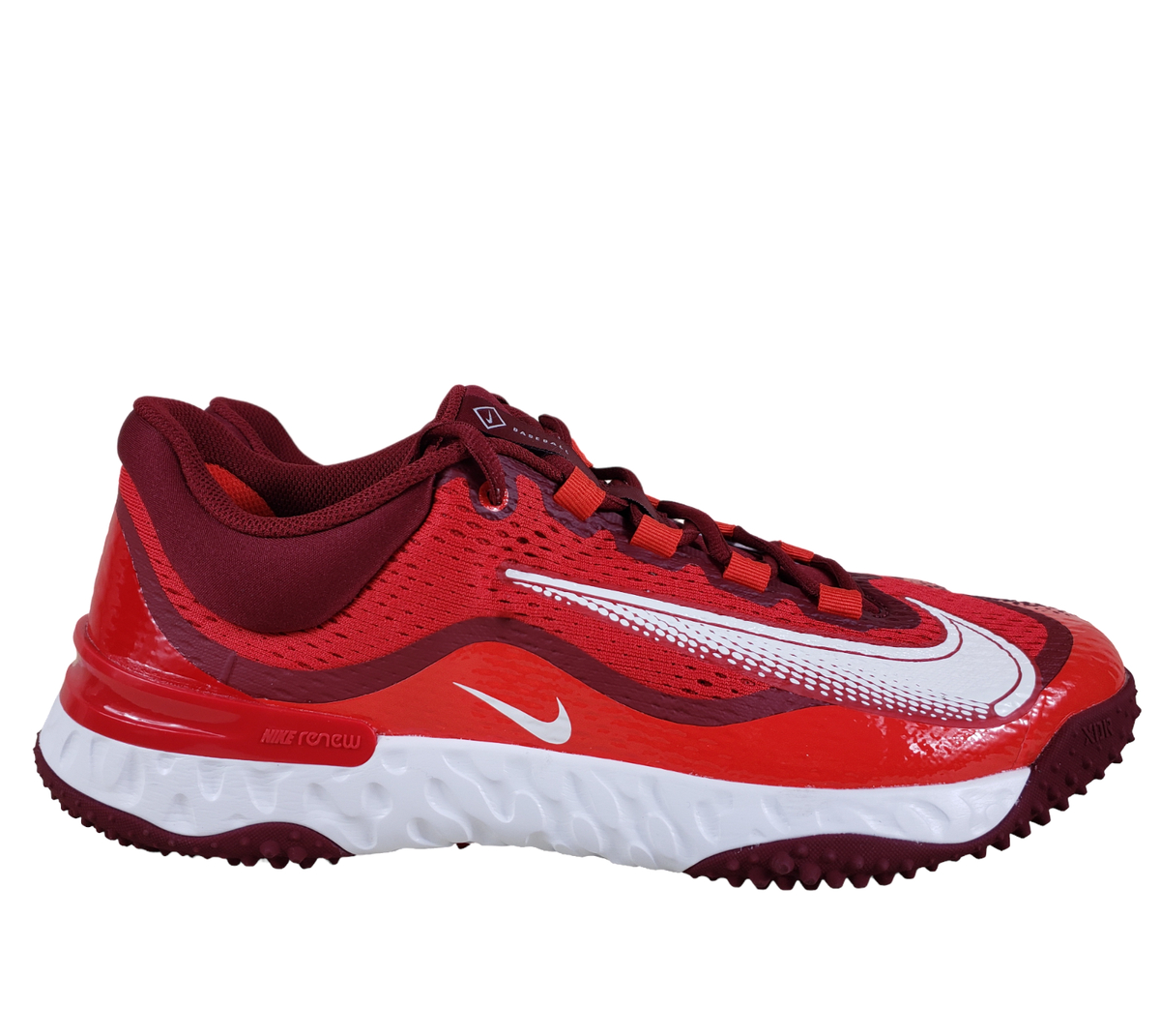 Nike Alpha Huarache Elite 4 TF Baseball Shoes Men Size 13 #DJ6523-616 Red /White Amazon.com | Nike Alpha Huarache Elite 4 Turf Men main image 2