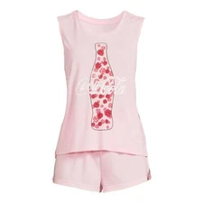 Coca Cola Women's  Tank Top, Shorts and Socks, 3-Piece Sleep Set 3XL