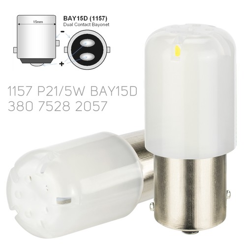 4pcs 1157 BAY15D 3030-SMD LED Tail Stop Brake Light Bulbs Super Bright White - Picture 3 of 11