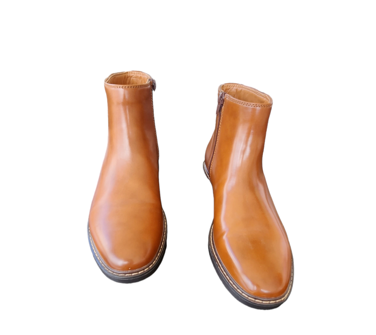 REACTION KENNETH COLE Mens Brown Comfort Ely Round Toe Block Heel Boots 13 M REACTION KENNETH COLE Mens Black Padded Ely Round Toe Block  main image 3