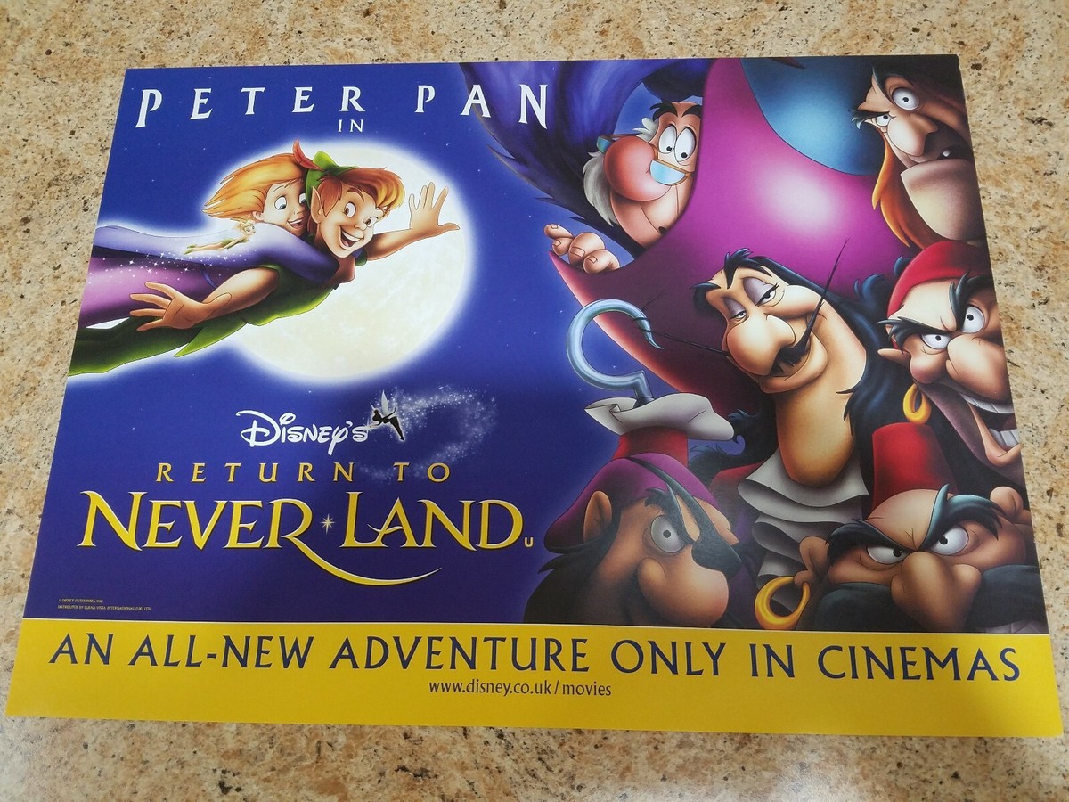 Peter Pan Return To Neverland movie poster - 12 x 16 inches | eBay