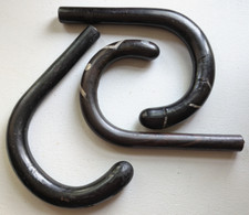 LOT of THREE ANTIQUE OR VINTAGE UMBRELLA PARASOL CANE HANDLES