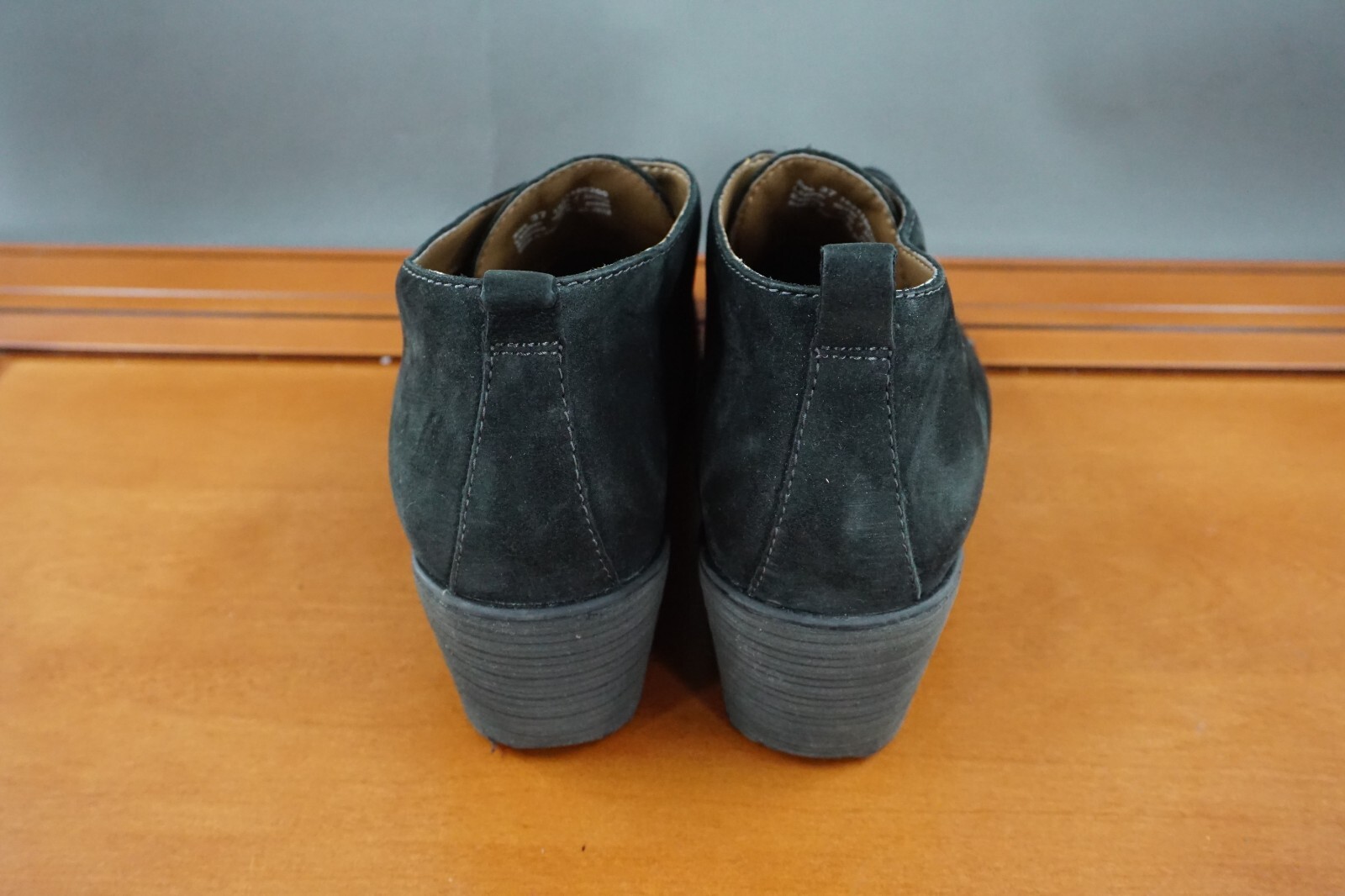 SAOLA Scarpe donna Dansko Cadee Oxford zeppa tacco 37 7 nero nabuk stivaletti