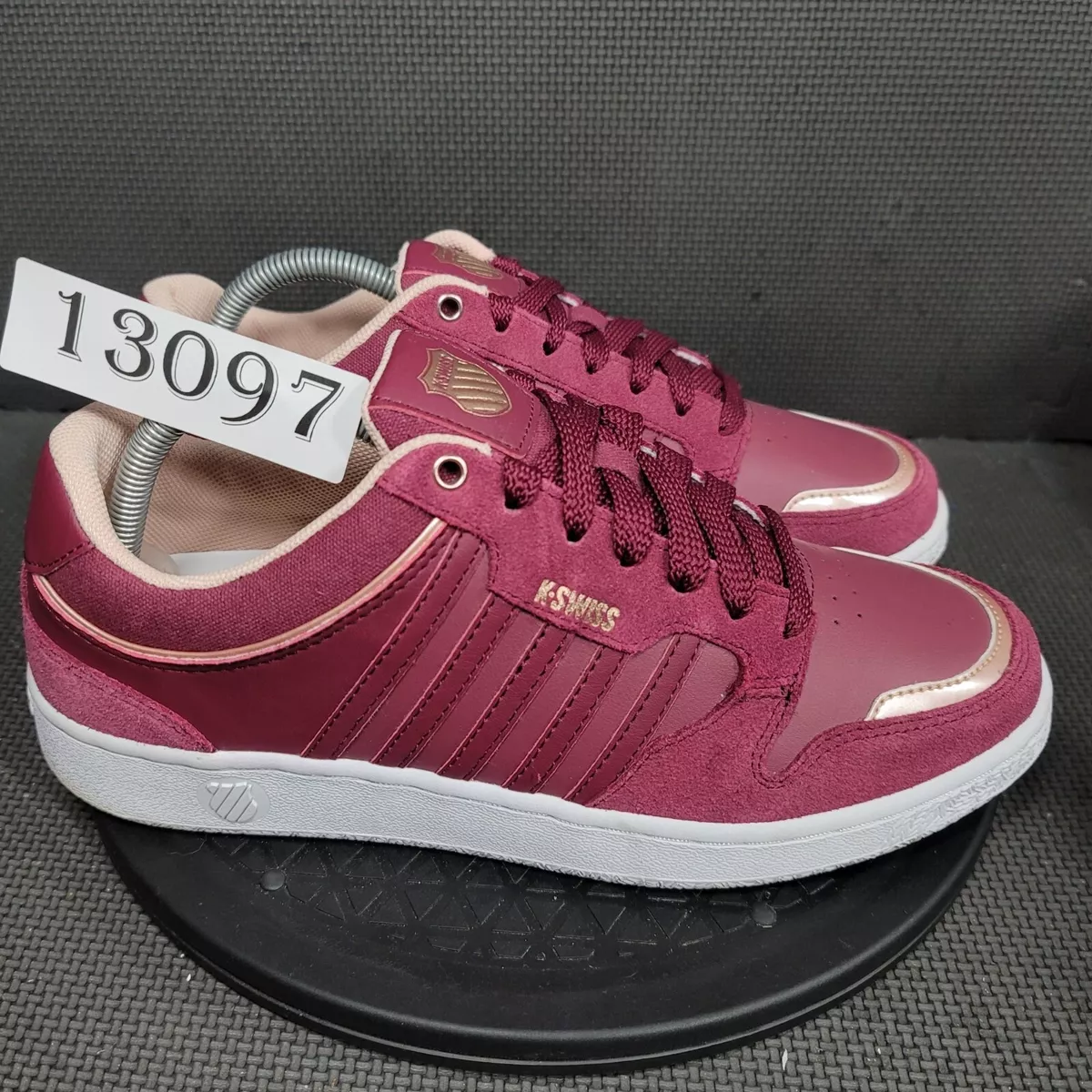 K Swiss City Court Shoes Womens Sz 11 Burgundy Sneakers
