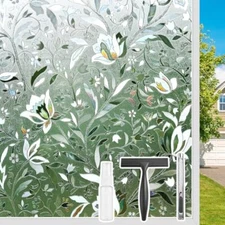  Window Privacy Film Window Film, Window Vinyl 17.5 Inch x 6.5 Feet Clear