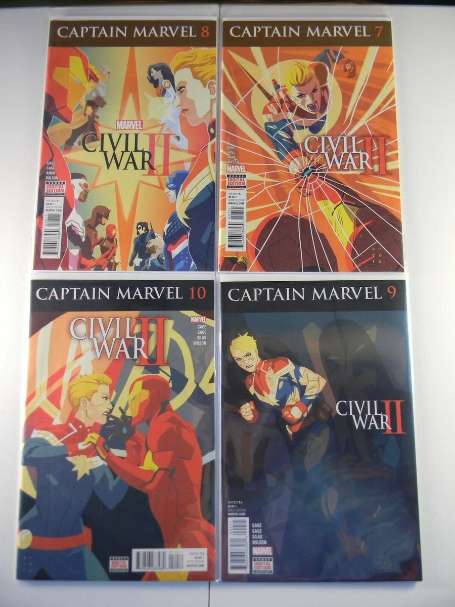 Marvel Comics Captain Marvel 1 2 3 4 5 6 7 8 9 10 FREE SHIPPING eBay