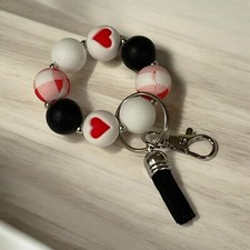 Stretchy Hand Beaded Keychain