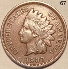 1907 Indian Head Penny Cent