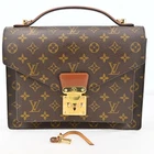 LOUIS VUITTON Monogram Monceau 28 Hand Bag 2way M51185 LV J3316AY805