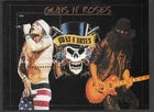 GUNS N,ROSES SLASH GUITAR  STAMPS IN MIN SHEET MNH ROCK MUSIC