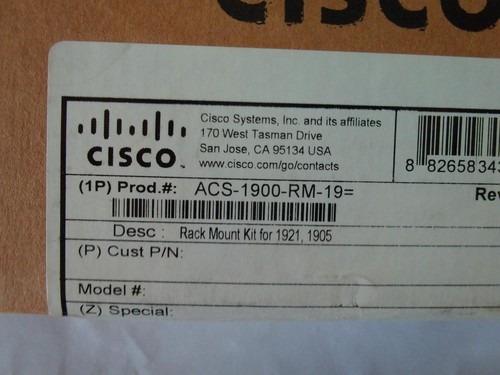 Lot Of 4* CISCO ACS-1900-RM-19= RACK MOUNT KIT (J449) - Photo 4/5