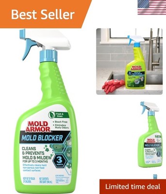 Mold Blocker Spray 32 OZ - Safe Antimicrobial Solution for Indoor and Outdoor