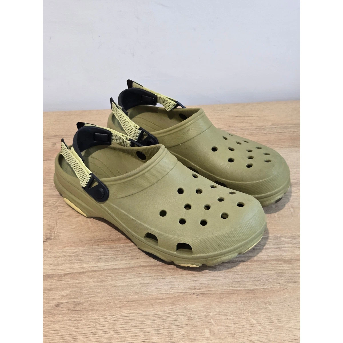 NEW Crocs Unisex Mens 8/Womens 10 Olive Aloe Classic All Terrain Thong FlipFlops Crocs Classic All-Terrain Clog - Dusty Olive/Multi | Sandals  main image 4