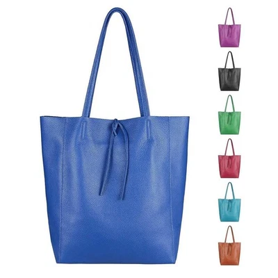 DAMEN LEDER TASCHE XL A4 SHOPPER SCHULTERTASCHE UMHÄNGETASCHE HOBO BAG REISE - Bild 1 von 4