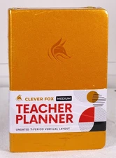 Clever Fox Medium Teacher Planner ~ Customizable Non-Dated Lesson Planner
