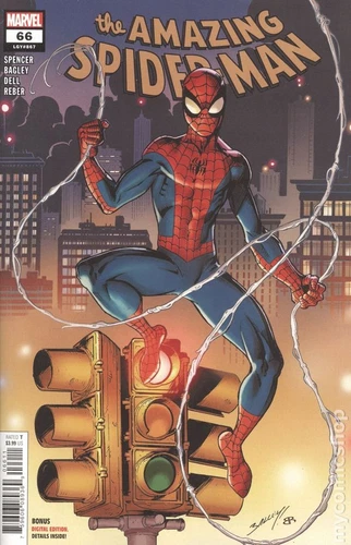 Amazing Spider-Man #66A Bagley FN 2021 Stock Image