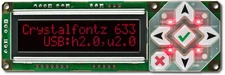 16x2 character, Red USB display