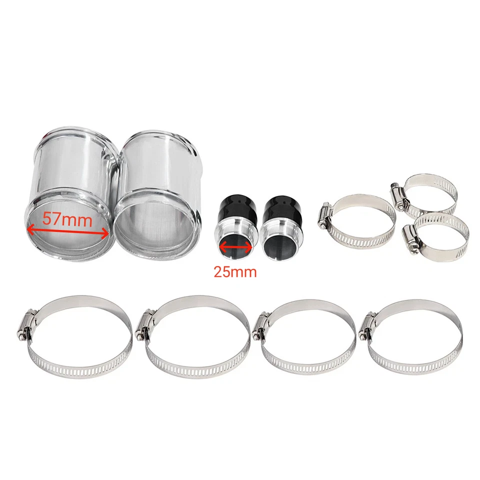 2" Silicone Inlet Intake hose pipe Fits For BMW N54 135i 335i 535i Z4 3.0L Black - Image 3 of 4