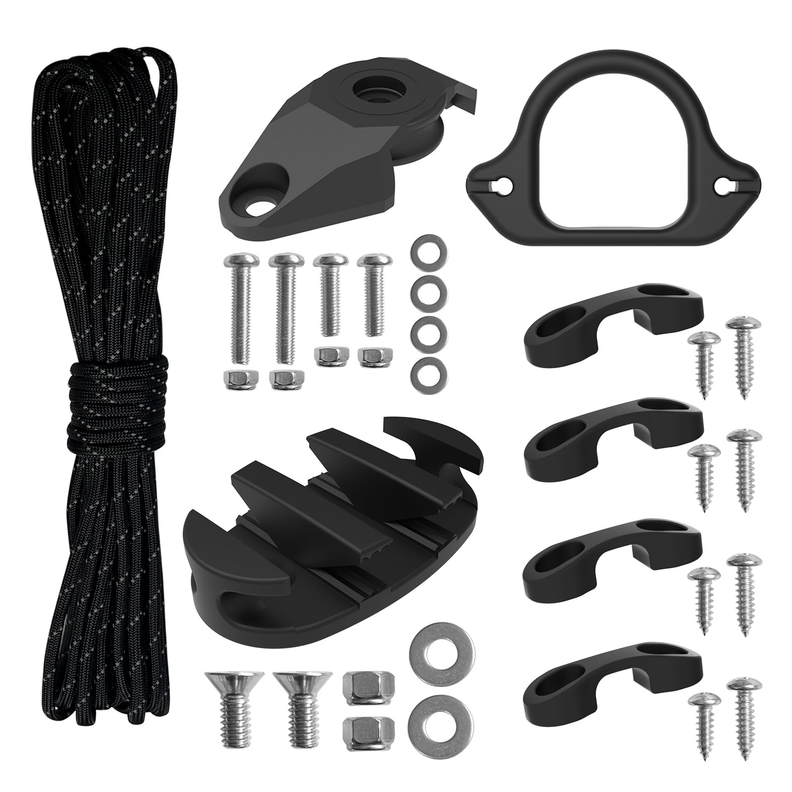 Anchor Trolley Kit Mounting Hardware For Canoe Boats Water Sports