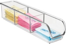 Plastic Packet and Tea Bag Organizer - Kitchen Storage Containers for Sugar,