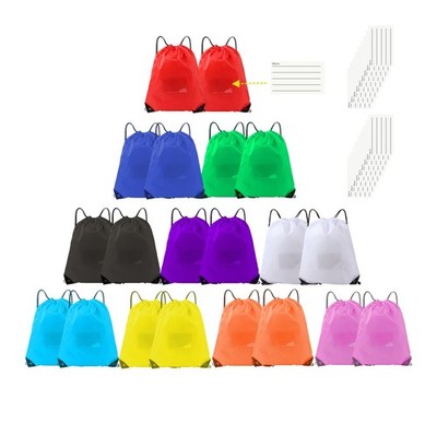 Drawstring Backpack Bulk 20Pcs Draw String Bags DIY Gym Sports Traveling Yoga...