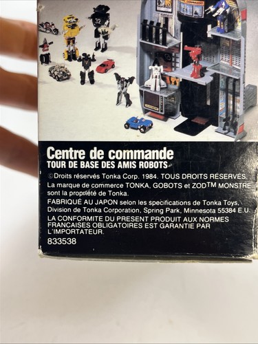 Gobots Baron Von Joy Friendly Robot Sports Car Complete In Box Tonka Vintage - Picture 10 of 24
