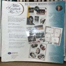 Lot of 4 Creative Memories 12x12 White Scrapbook Refill Pages RCM-12S 2000 NEW
