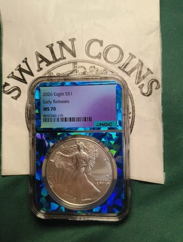 2026 American Silver Eagle NGC MS70 Early Release E5-128