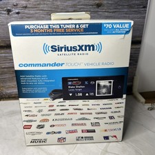 SXVCT1 SiriusXM Commander Touch Radio with Hide-Away Tuner and Flush Mount Kit
