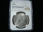 1887 Morgan Silver Dollar NGC Graded MS61 #8446546-013