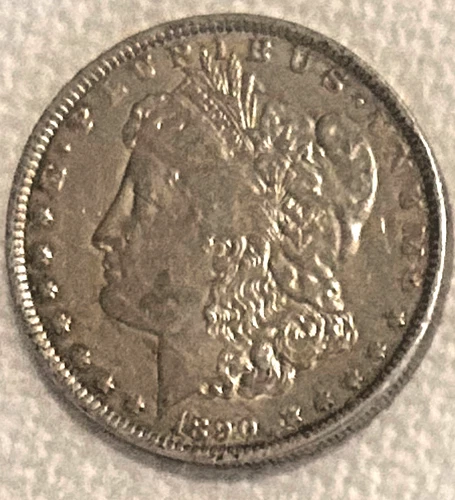 1890 O Morgan a lightly circulated with good luster AU coin free shipping Sigma+