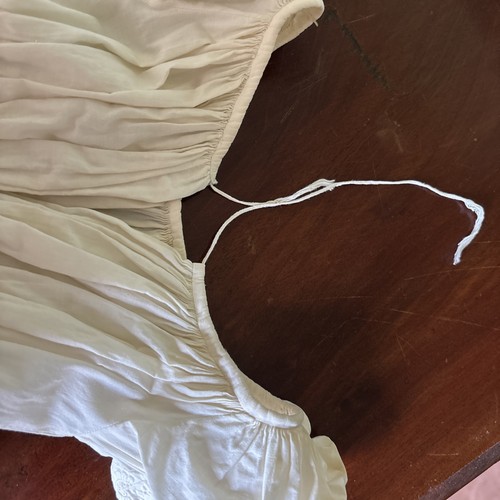 Antique Victorian Christening Gown Cotton Heirloom 39 in. - Picture 14 of 17